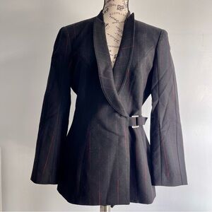 Thierry Mugler 2 Piece Pinstripe Vintage Skirt Suit